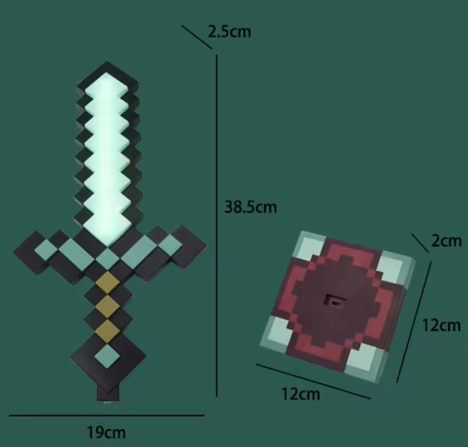 Pixel Style Sword light