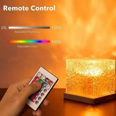 Aurora Crystal Cube – 16-Color LED Night Light Projector