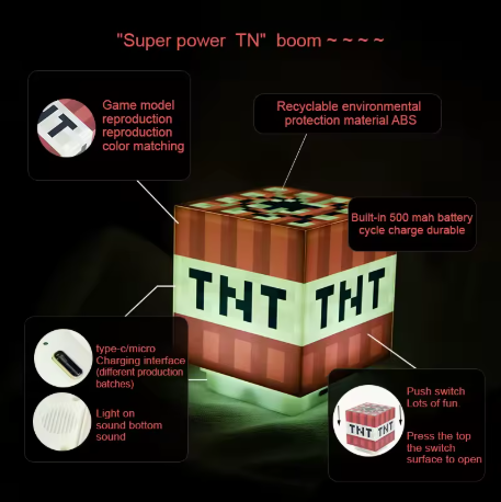Pixel Style TNT Lamp