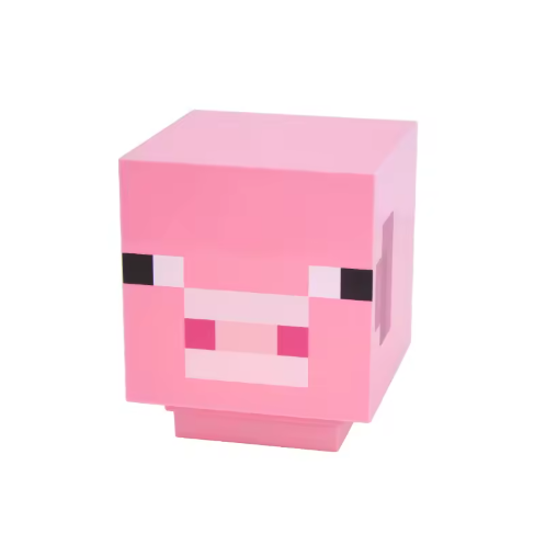 Pixel Style Pink Pig Lamp