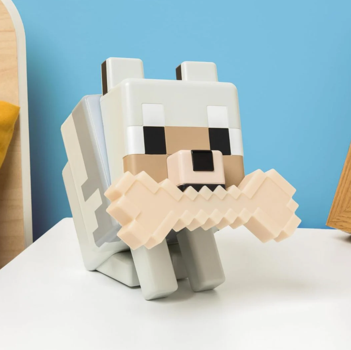 pixel style wolf light