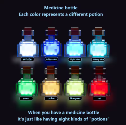 Pixel style potion bottle